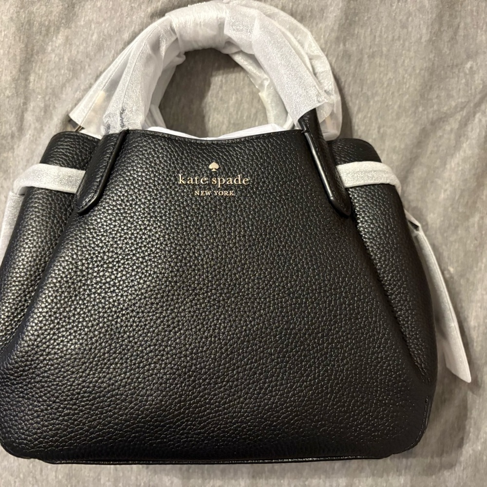 Kate Spade Black Textured Satchel